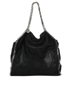 Maxi Falabella Tote, Faux Suede, Black, 229034, DB/P, 3*